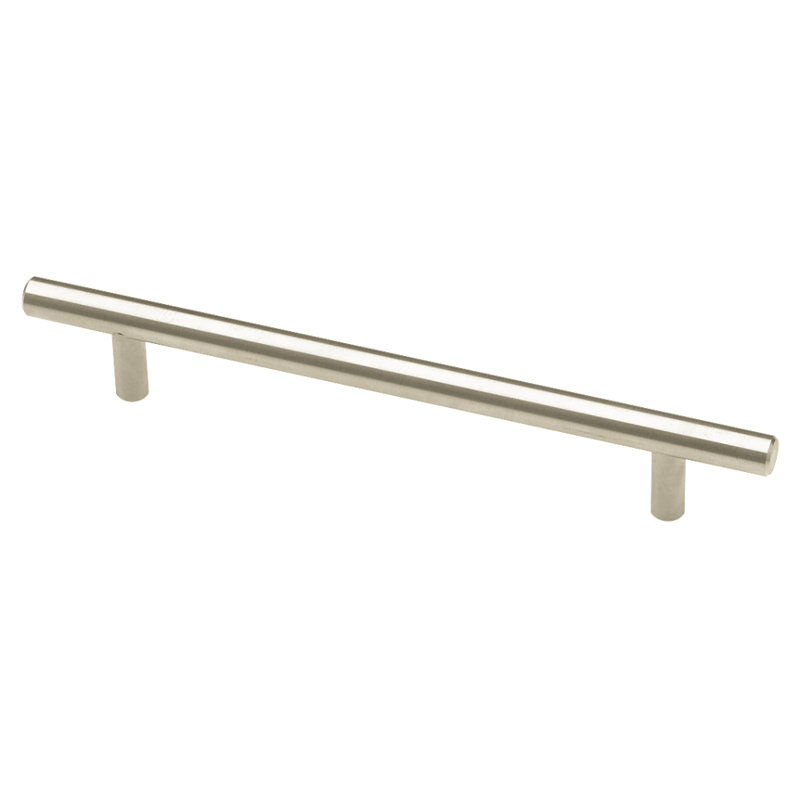 Brushed Steel Modern Cabinet Bar Pull with Mounting Hardware
