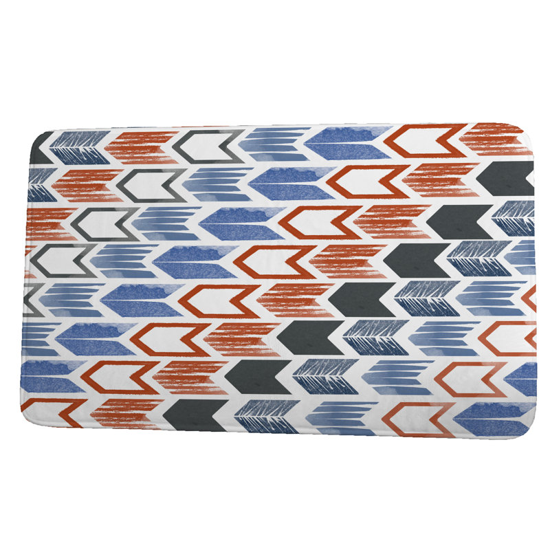 Tapis de bain Glennville Arrow, l 24 po x L 36 po, Gris