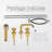 Widespread 2-handle Bathroom Faucet with Drain Assembly