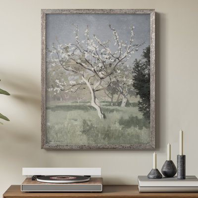 Impression florale vintage encadrée LXIV - bois massif