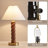  Helixia Twisted Faux Wood Table Lamp with USB C Port