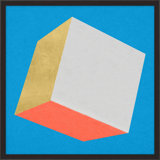 Cube With Gold 3 Print by Christopher Kennedy