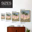 Impression encadrée Sunrise Palms I-Premium - prête à être accrochée - aucun clou requis - aucun clou requis-1605824417-1605824422