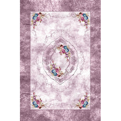 Premium Woven Area Rug, 100% Polyester, 4.6 x 7.2 ft | Antibacterial, Non-Slip PVC Dot Underside | 3D Digital Printing, Machine Washable, Pile Height: 0.3 in | Ideal for Living Room, Bedroom, and Dining Spaces
