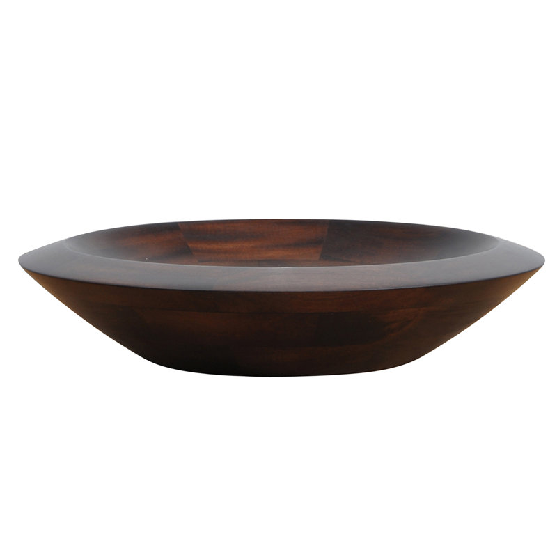 Barclay Lutari 15.75'' Wood Circular Bathroom Sink, Mahogany