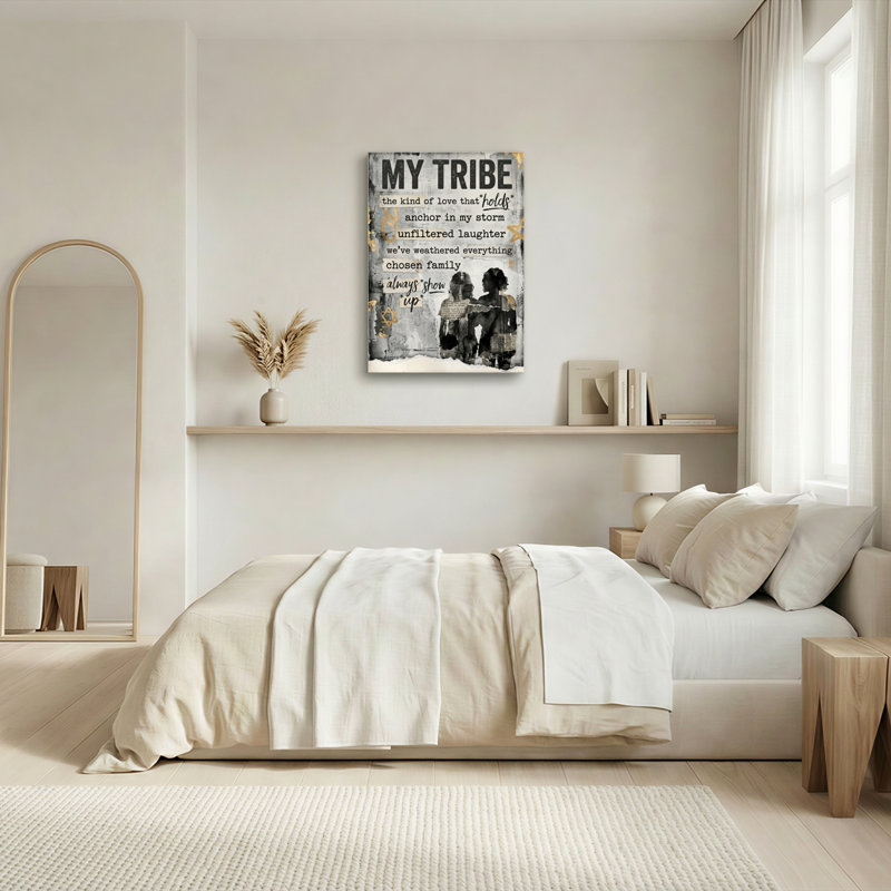 «My Tribe», ensemble de 1 reproduction d'art sur toile, 48"H x 32"W, Toile tendue