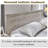 Bed with 3D Geometric Headboard & Storage Bench-4-Drawer Storage