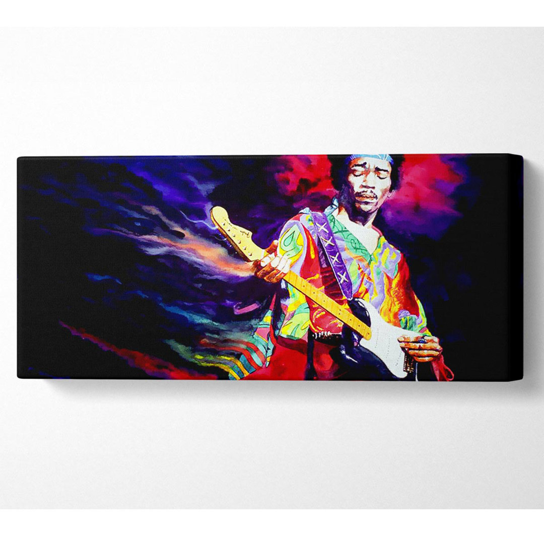 Jimi Hendrix Lightning Fast - Kunstdrucke auf Leinwand