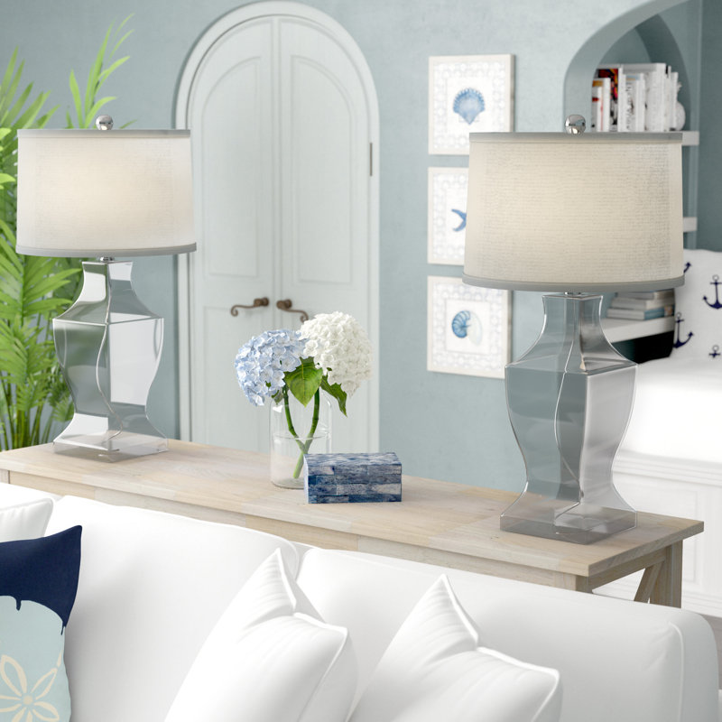 Aonan Glass Table Lamp, Clear
