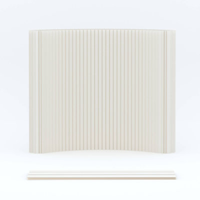 Foldable Paper Room Divider, Accordion Partition Screen, Freestanding Decorative Folding Wall for Home, Office, Exhibition