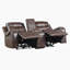 Ensemble de salon 3 pièces en similicuir respirant Denby avec inclinaison électrique, consoles intégrées et garniture cloutée-47772101