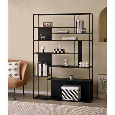 Carbon Steel Multi-Tier Open Bookshelf