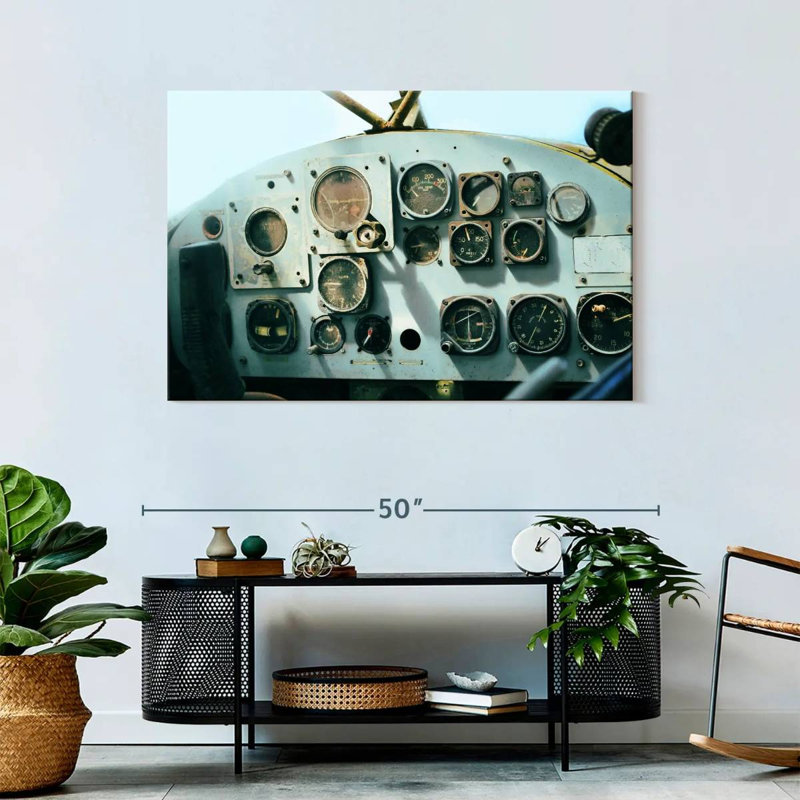 Mehar Helicopter Control Panel, 30" H x 45" W