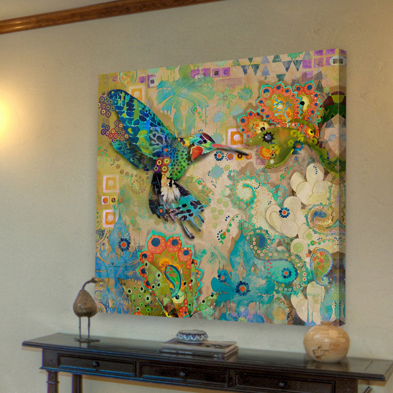 Evelia - Wrapped Canvas Painting, 45cm H x 45cm W x 3.81cm D