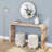 Arcata 56" Waterfall Wood Console Table-109744275