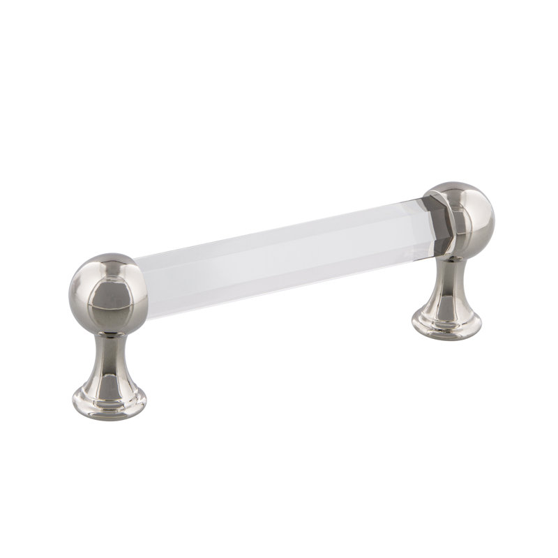 Poignée en cristal Nostalgic Warehouse, 3,75 po, Nickel poli