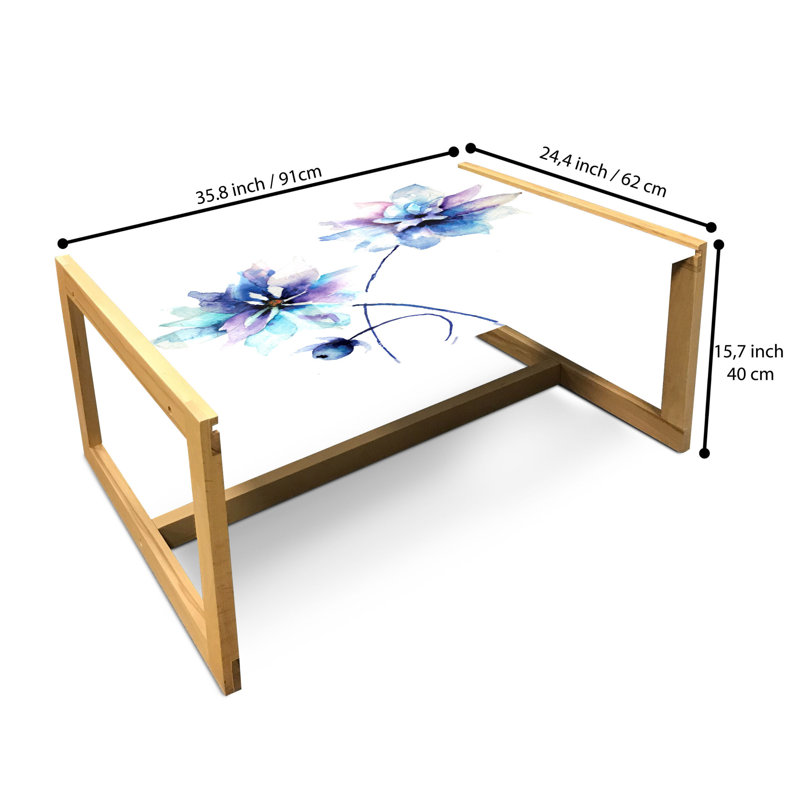 Jahrome Trestle Coffee Table, 40cm H x 91cm W x 62cm D