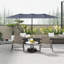 Parasol d'extérieur avec inclinaison réglable et base robuste-1531576209