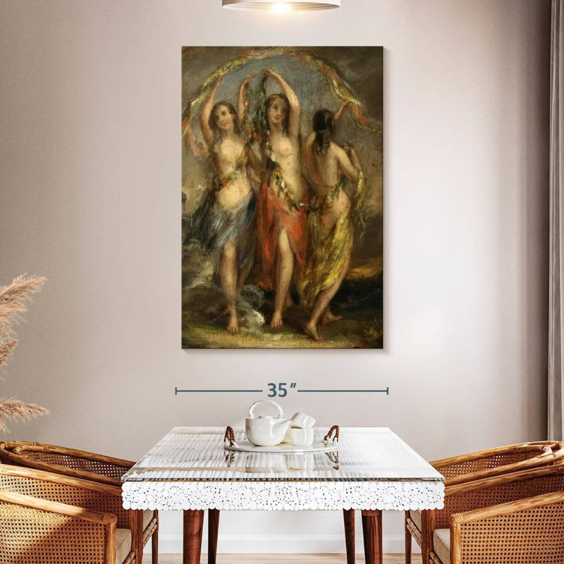 Leisha les trois grâces 1630-35, H 51 po x l 34 po