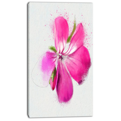 « full fleuri rose fleur aquarelle », reproduction d’art sur toile tendue