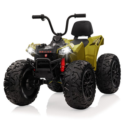 24V Kids ATV - Two-Seater Ride-On Car with 4WD, LED Lights & Music