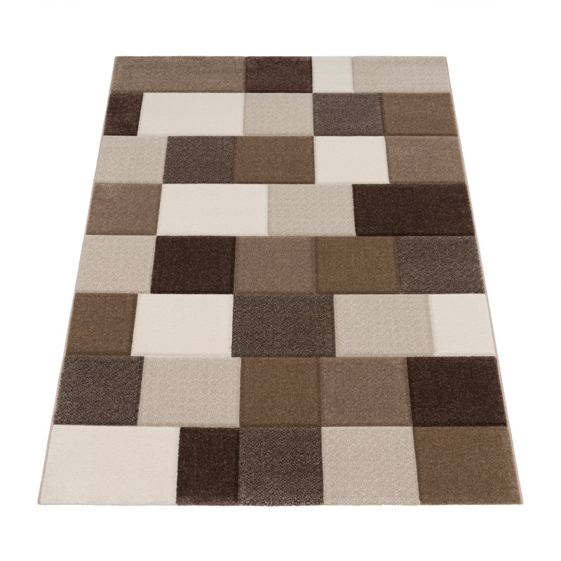 Haneesh Geometric Area Rug, Rectangle 60 x 110cm