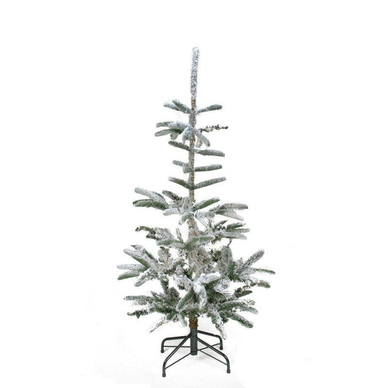 Slim Flocked 4.5' Nordmann Fir Artificial Christmas Tree