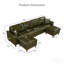 120 " Faux Leather Sofa