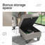 Canapé modulaire réversible avec repose-pieds Adelyna-86861027