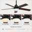 Lakeah 42'' Ceiling Fan with LED Lights-1374521609-1374521610
