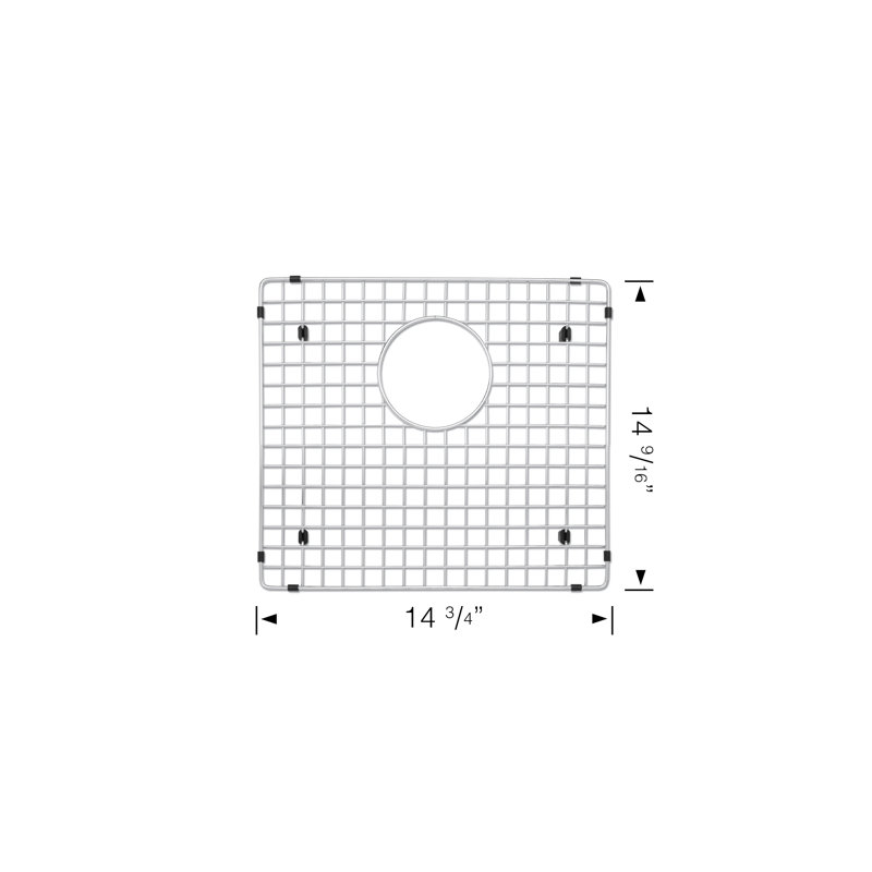 Stainless Steel Bottom Grid for Precision 17" Sinks