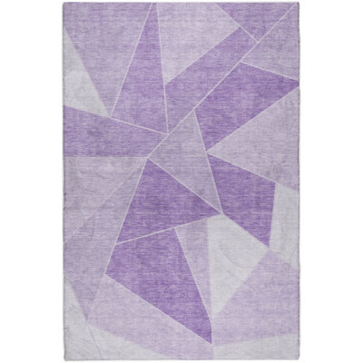 Premium Machine Washable Dream Shag ADS636 Geometric Rug