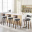 Tabouret de bar et de comptoir pivotant rembourré-1118633827-1118633826
