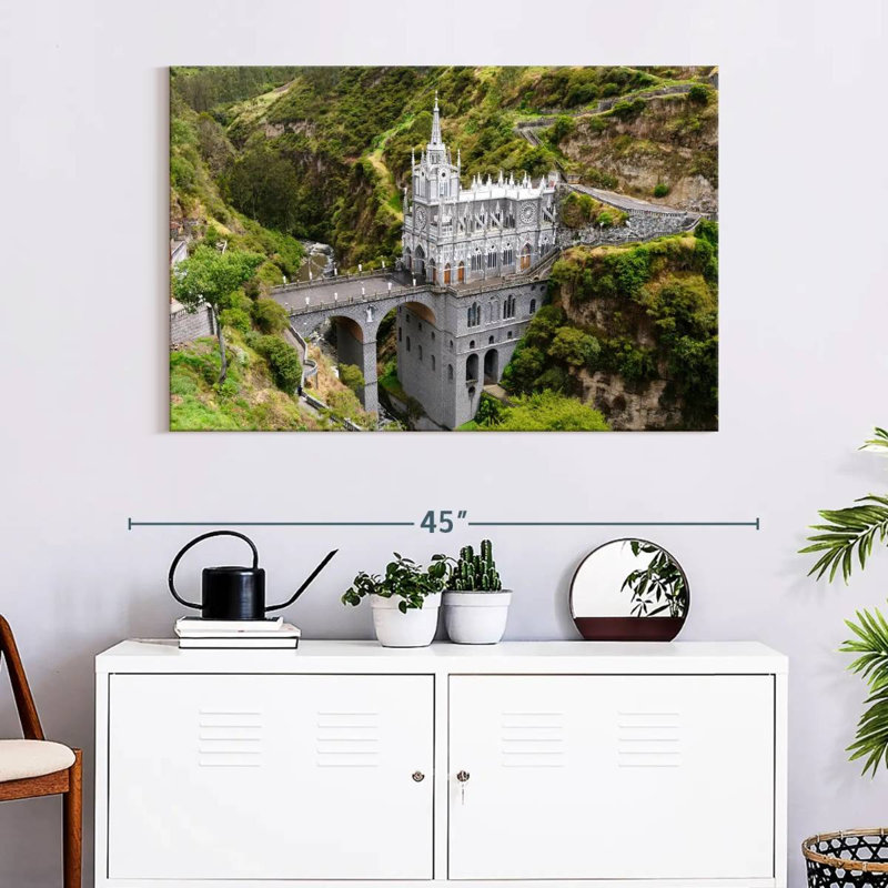 Église basilique Adella Las Lajas, H 26 po x l 39 po