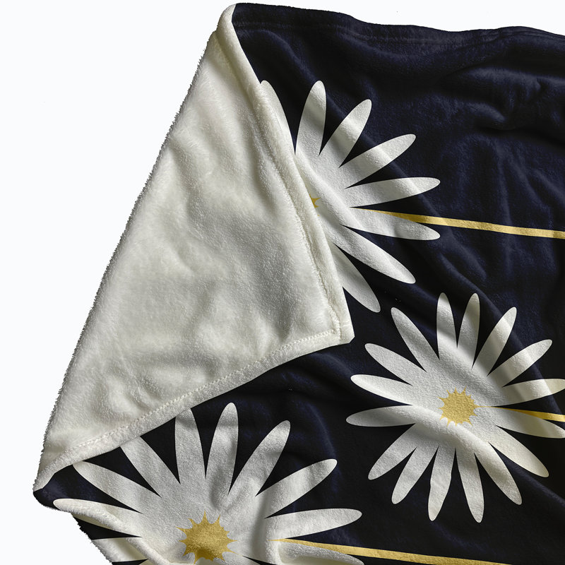 Mariposa Plain Weave / Muslin Throw Blanket, Black