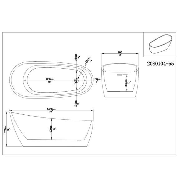 Dimensions du produit