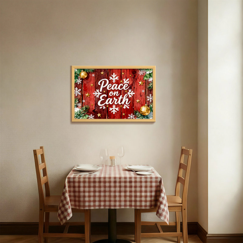 Motif de Noël sur la paix sur terre