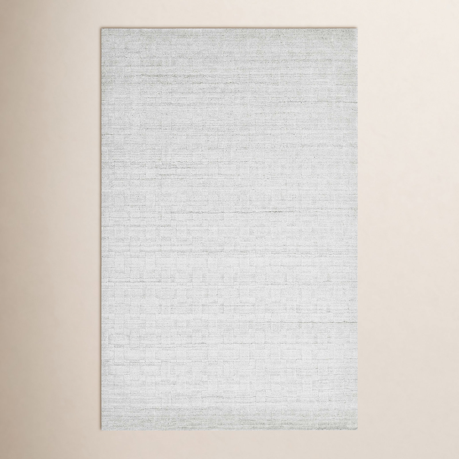 Hainsly Alabaster Hand-Loomed Wool Rug, Rectangle 6' x 9'
