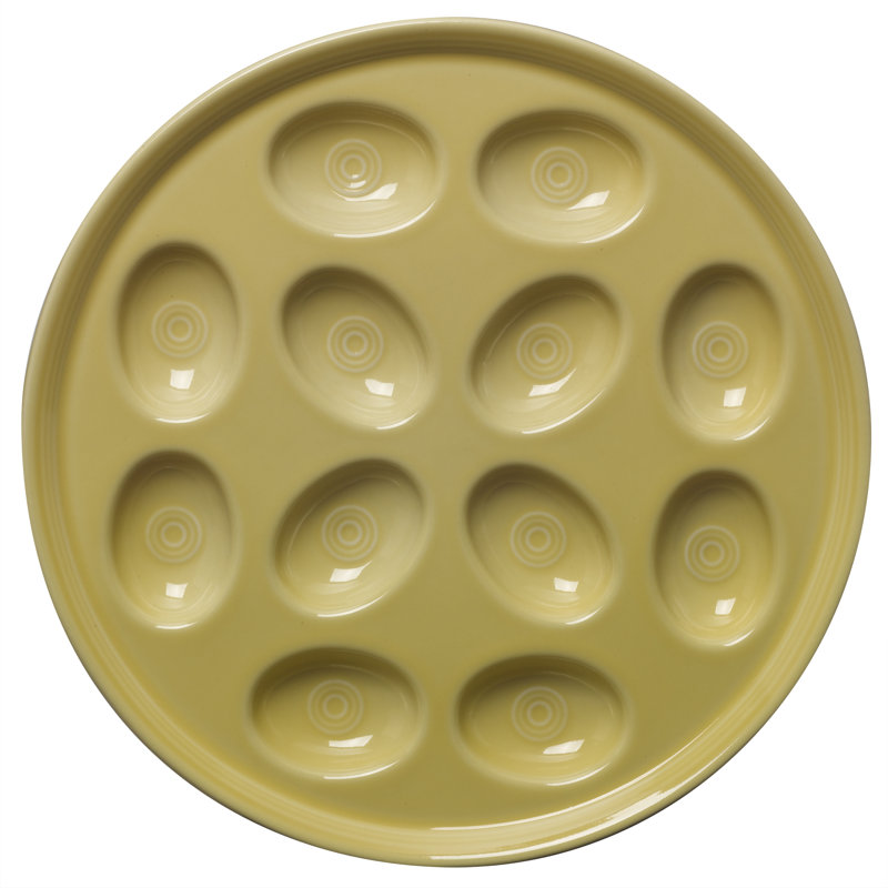 Fiesta Egg Platter, Sunflower