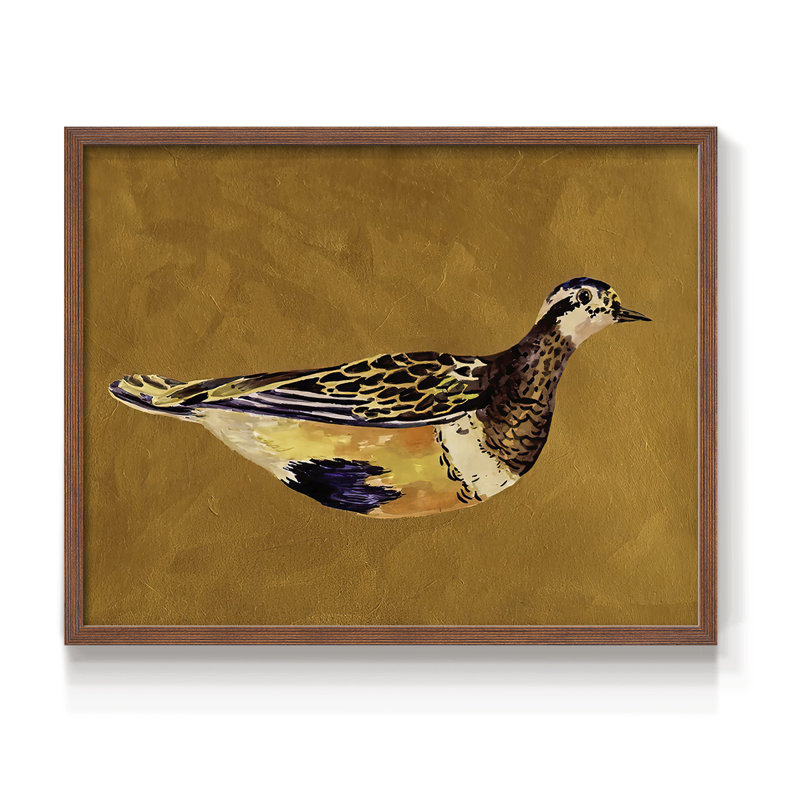 «Feathered Friend II», reproduction encadrée, H 11 po x l 14 po, Noyer