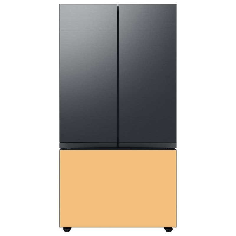 Samsung 24 cu. ft. Smart Bespoke 3-Door French-Door Refrigerator with Customizable Panel Colors and AutoFill Water Pitcher in Custom Panel-Ready