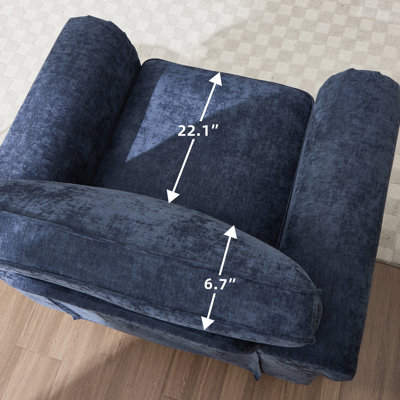 Luelle Upholstered Rolled Arm Accent Chair