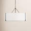 Thom Filicia Bergen 4 Light Dining Room Pendant With White Linen Shade-1442238906