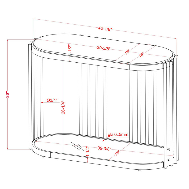 Ensemble de tables basses Mariah, 3 pièces: table basse, table de bout, table de ca