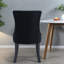 Chaises de salle à manger confortables, style moderne capitonné en bois de lin pour la maison de cuisine