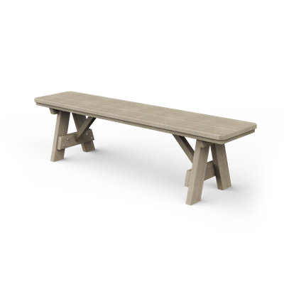 Banc de jardin en plastique