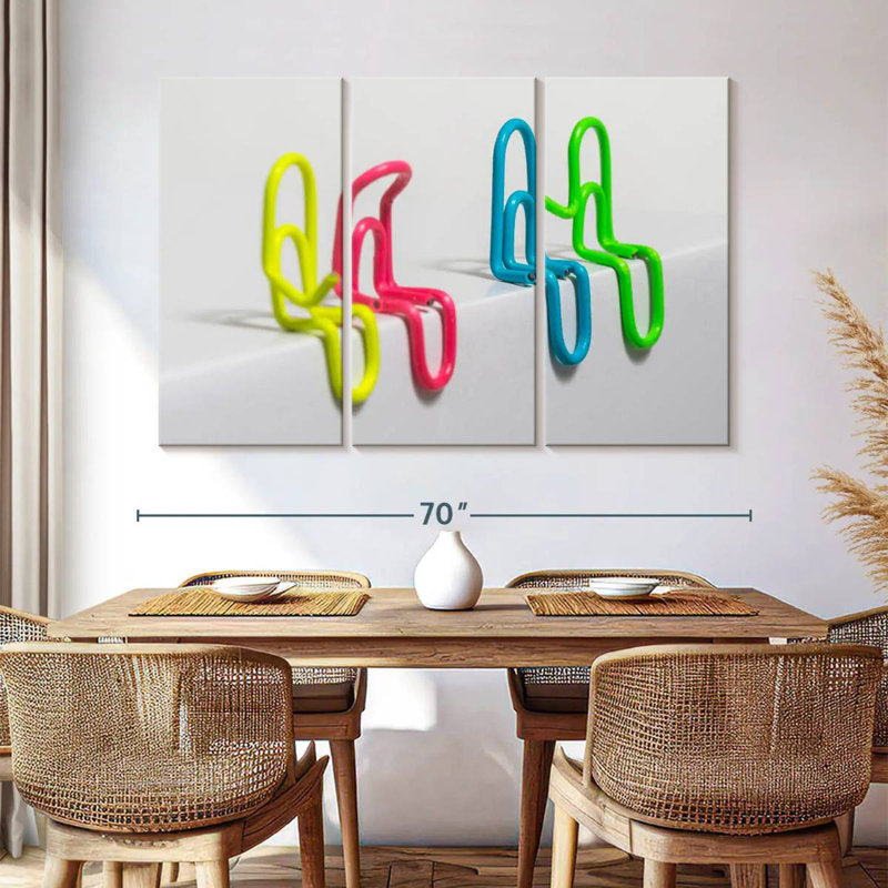 Kerner Paper Clip Couples, 42" H x 65" W