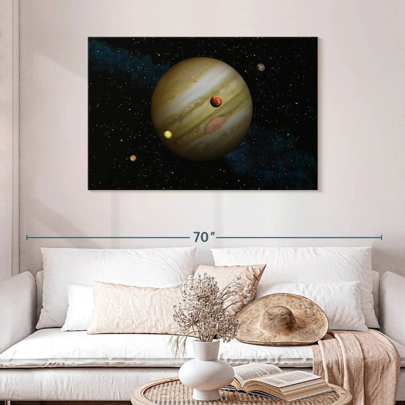 Oberle Jupiter And Its Moons, 8'' H x 12'' W
