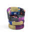 Velvet Swivel Barrel Chair