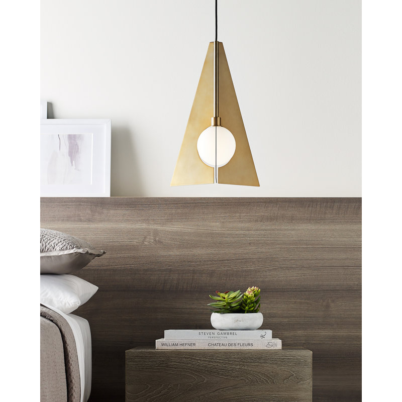 Orbel 1 - Light Pendant, No, 25" H x 17.8" W x 17.8" D, Gold